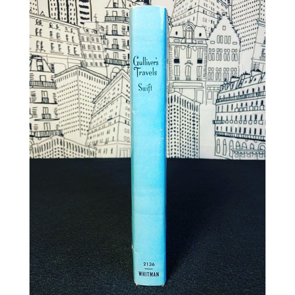 VTG 1940 HC Gulliver's Travels by Johnathan Swift Whitman Publishing Co W/ DJ - Picture 2 of 16